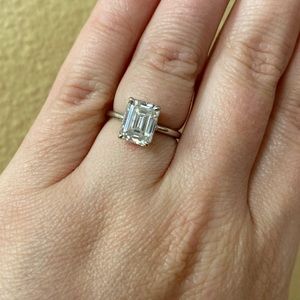 2 ct. GRA Moissanite/14k Engagement Ring MUST GO